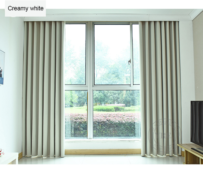 ivory velvet blackout curtains