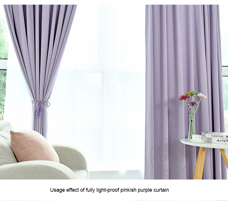 purple eyelet blackout curtains