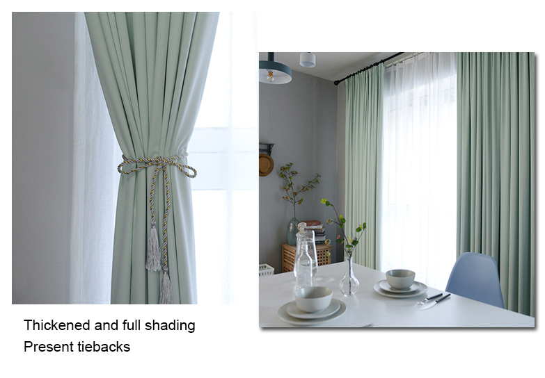 light green blackout curtains