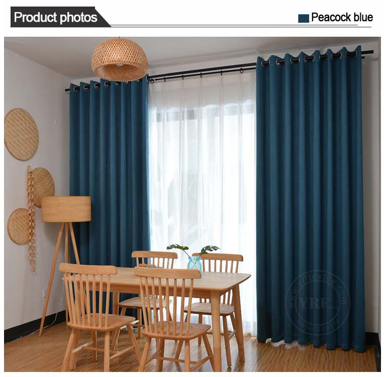 baby blue blackout curtains