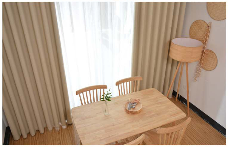 cream colored blackout curtains