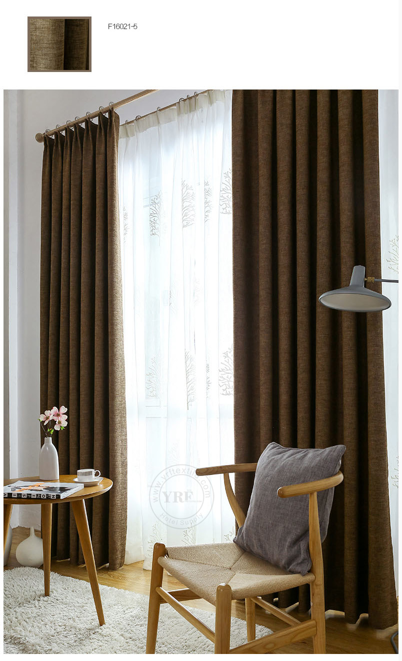 brown blackout eyelet curtains