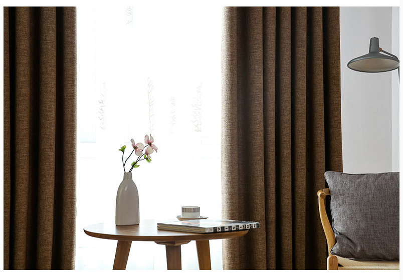 blackout curtains dark brown