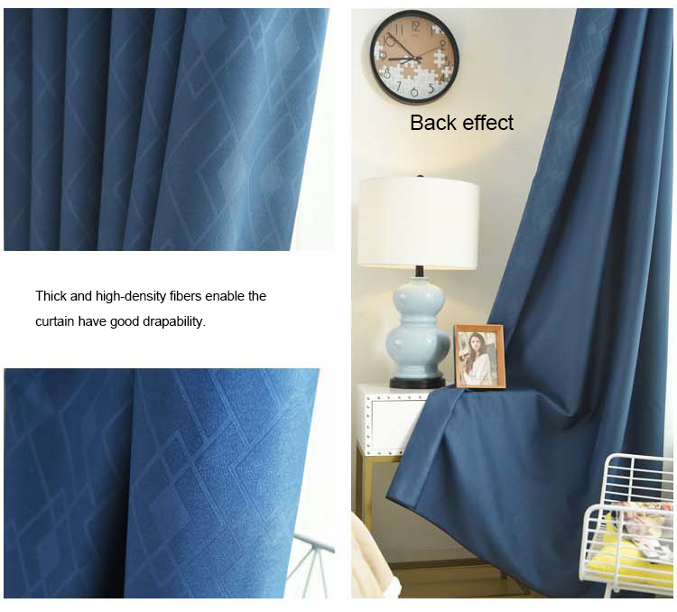 royal blue curtains blackout