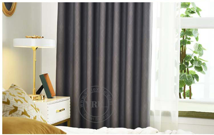 gray chevron blackout curtains