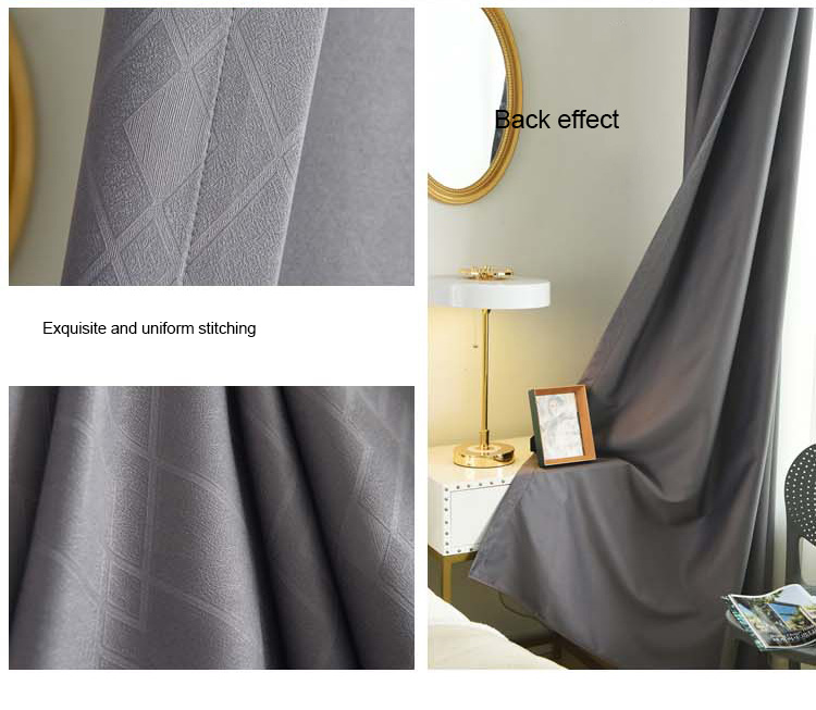 blue gray blackout curtains