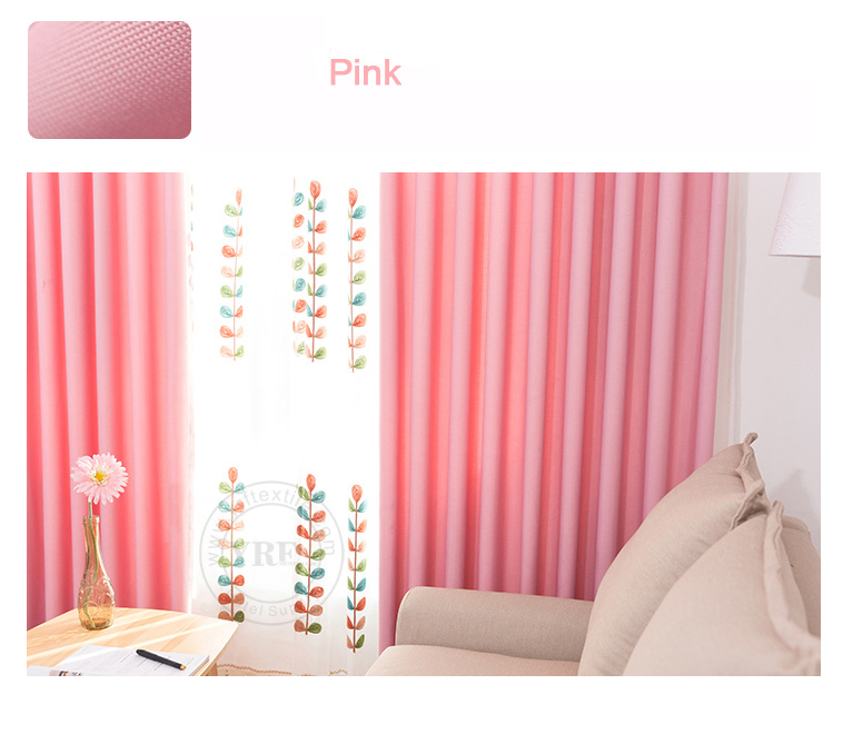 pale pink blackout curtains