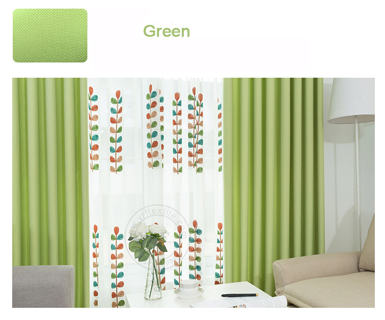 light green blackout curtains