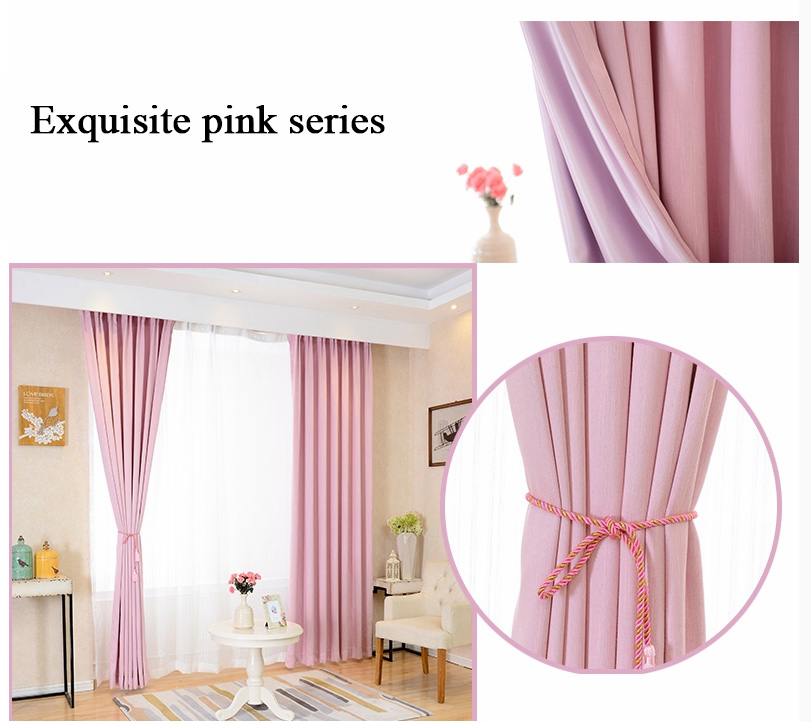 pink gingham curtains blackout
