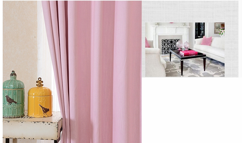 pink patterned blackout curtains