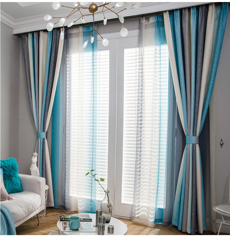 grey and white chevron blackout curtains