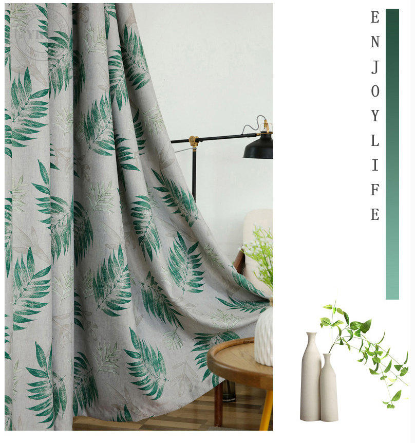 green thermal blackout curtains