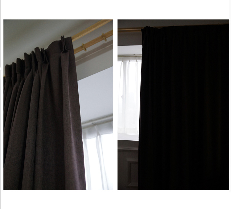 blackout curtains dark brown