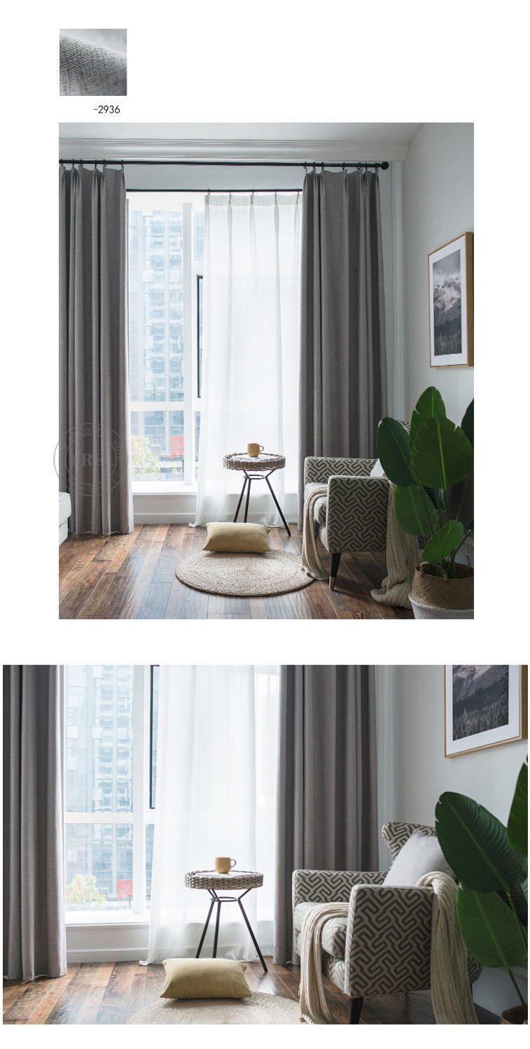 gray blackout curtains