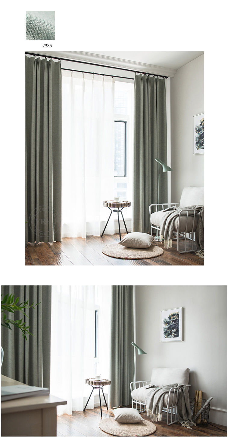 light gray blackout curtains