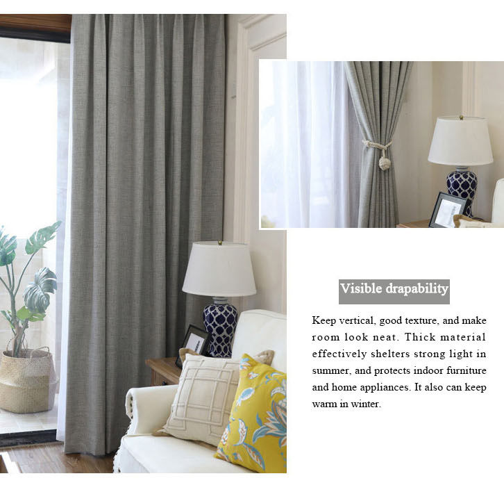 blue gray blackout curtains