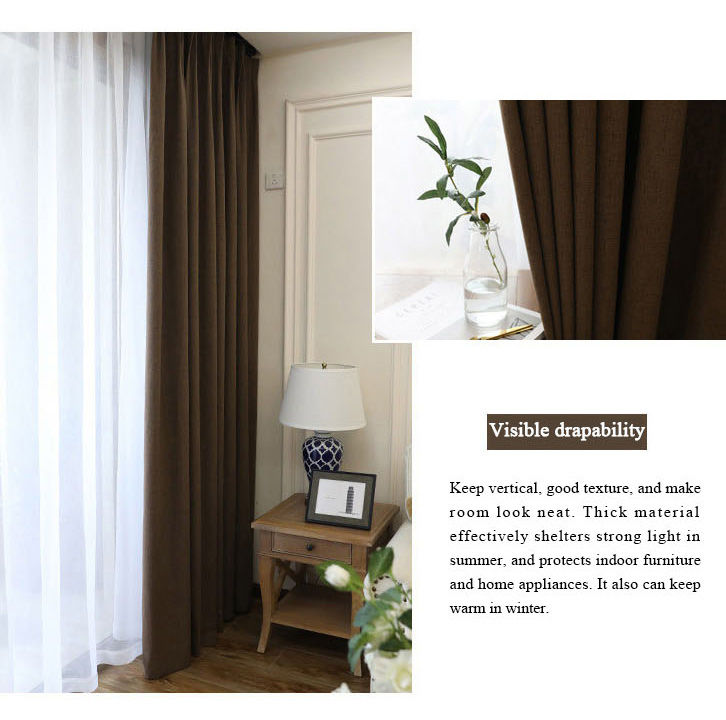 brown blackout curtains