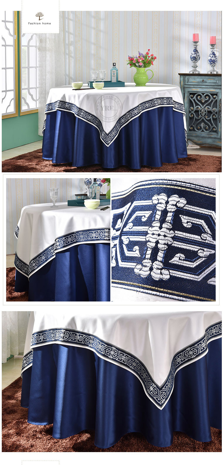 Embroidery Design Tablecloth