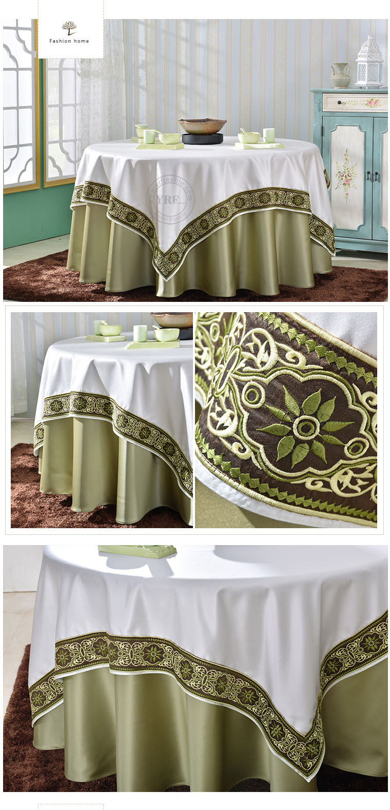 Embroidery Design Tablecloth