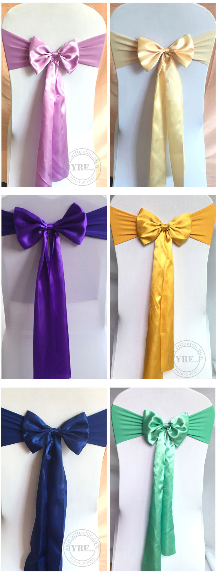 Various Chair Cover Sashes