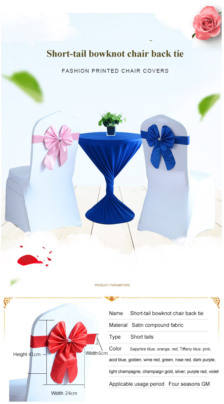 Various Navy Chair Cover Sashes