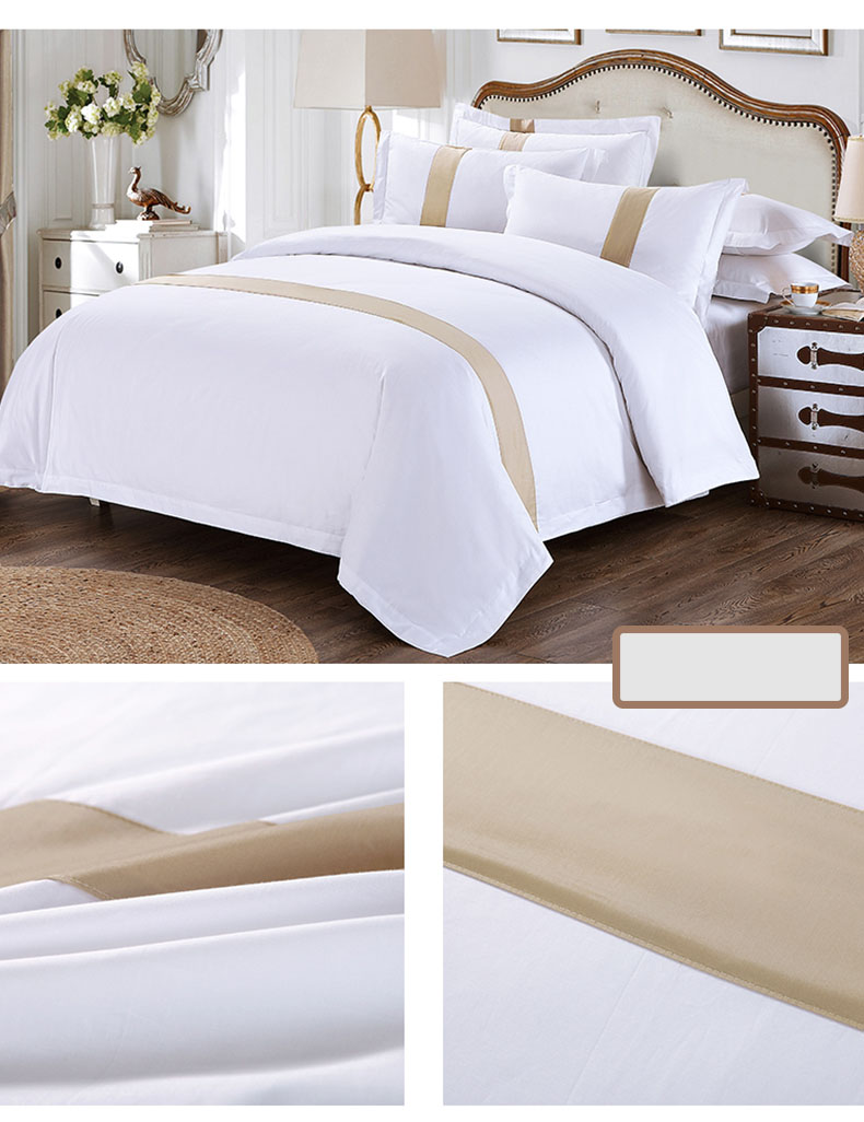 White Grand Hotel Stripe Bedding