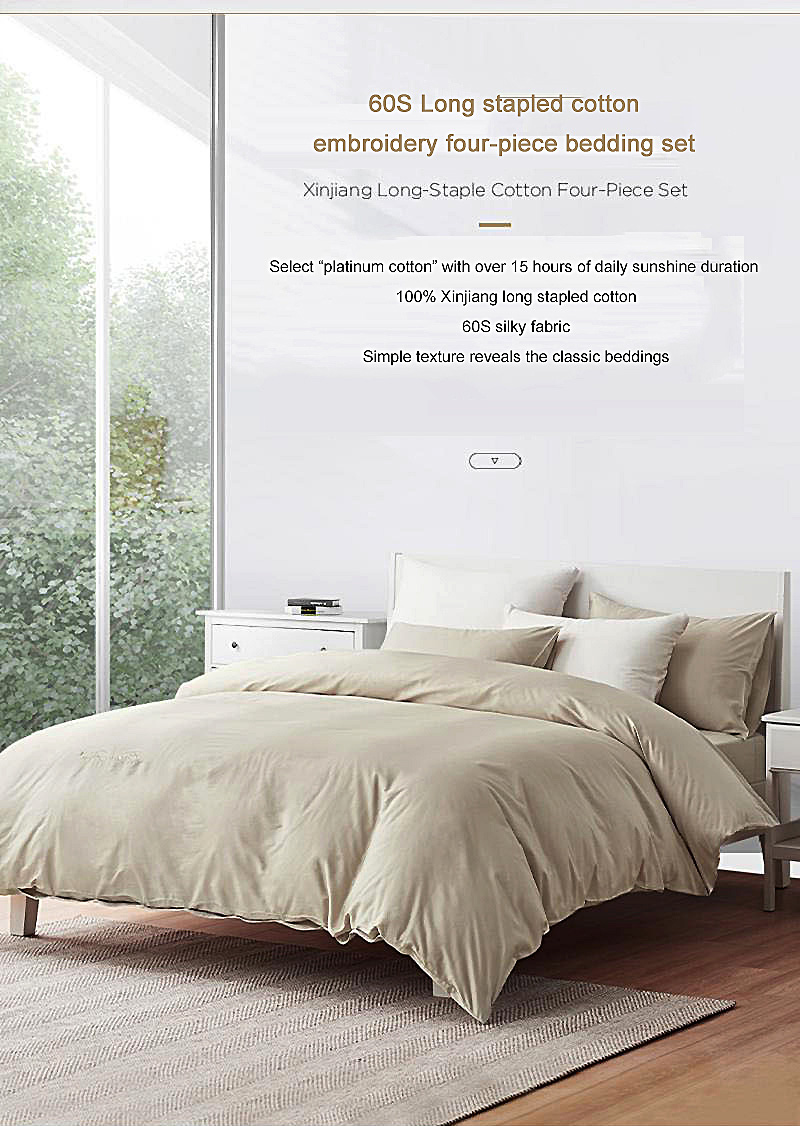 Beige Cal King Hotel Bedding Sets