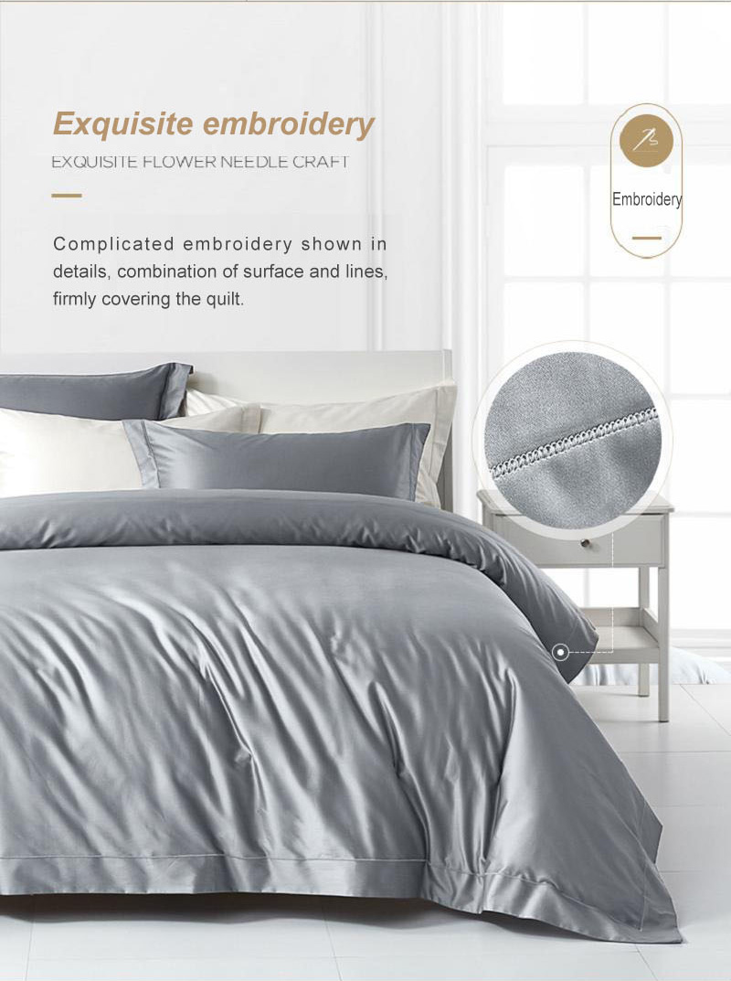 Egyptian Cotton Gray Hotel Bedding