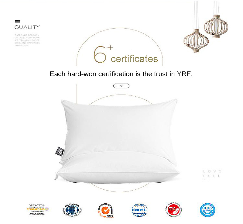 Washable King Hotel Pillows White