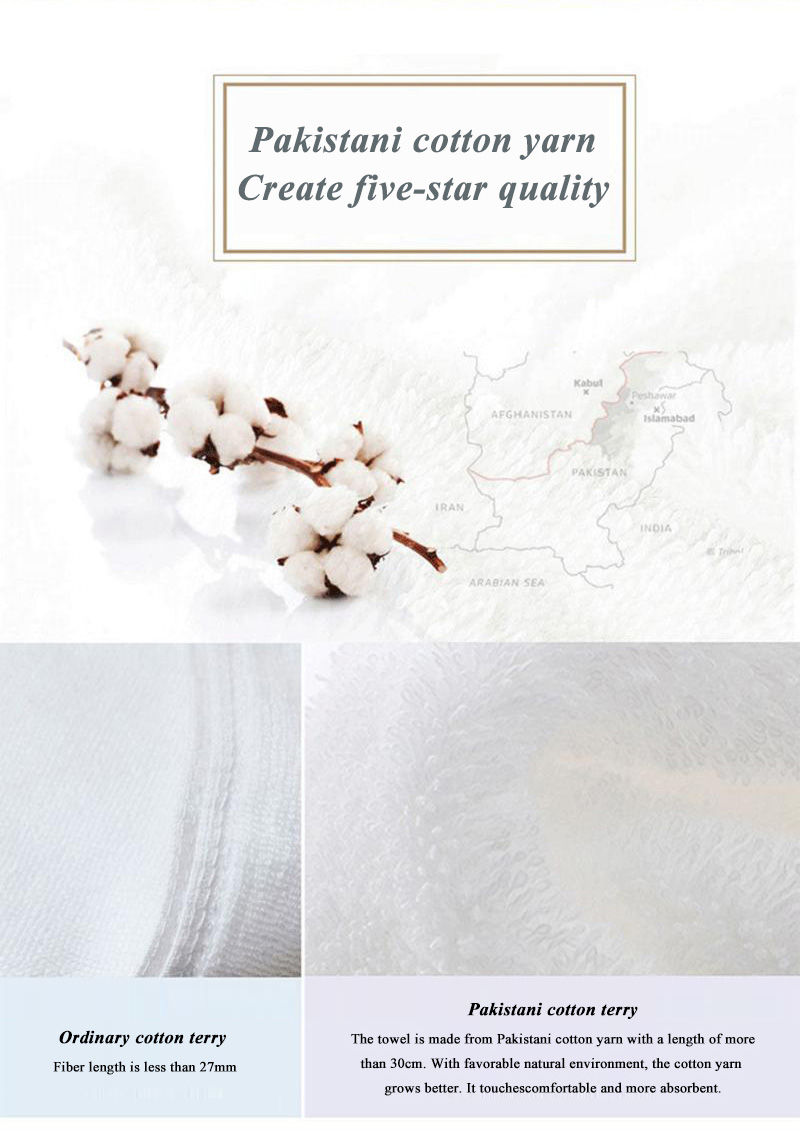 Custom White Hotel Towels High Quality