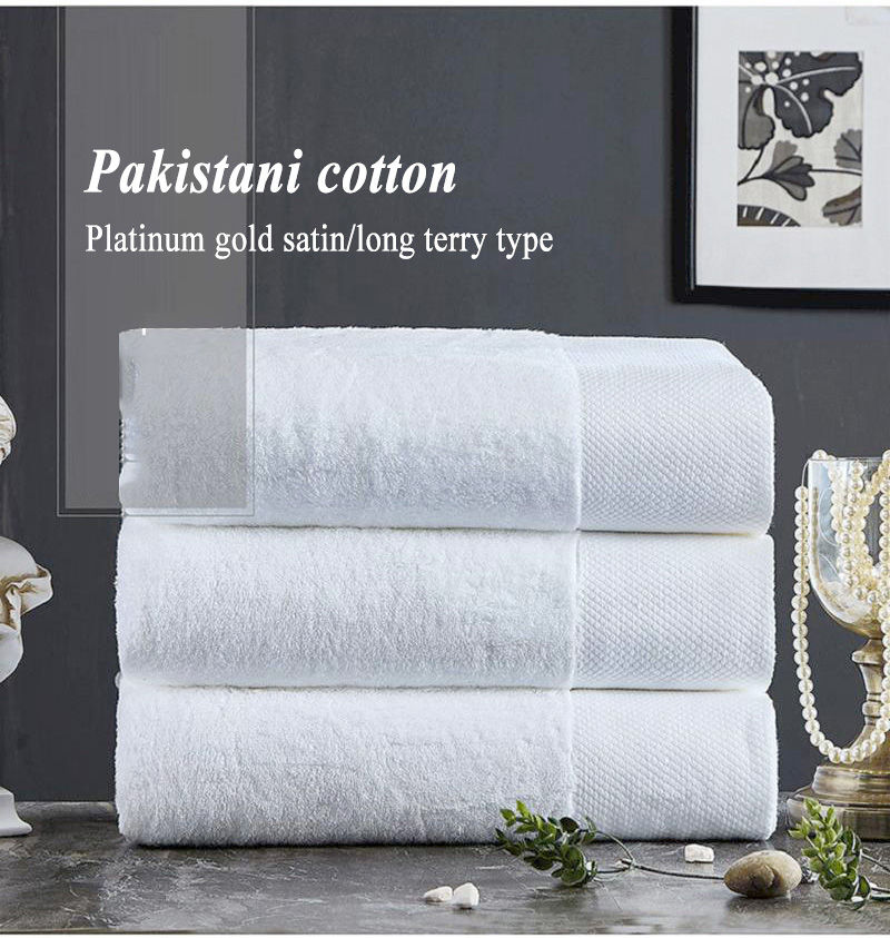 White 100% Cotton Hotel Towels Luxury