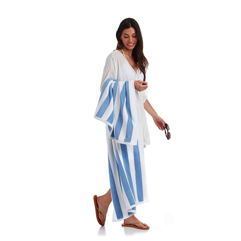  Cotton Stripe Large Large Pool Towel