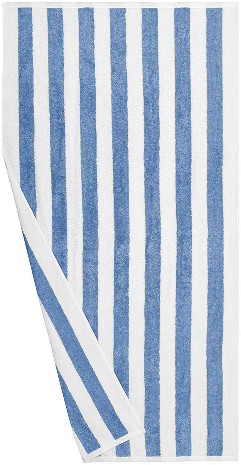 Large Pool Towel Sky Blue Cotton