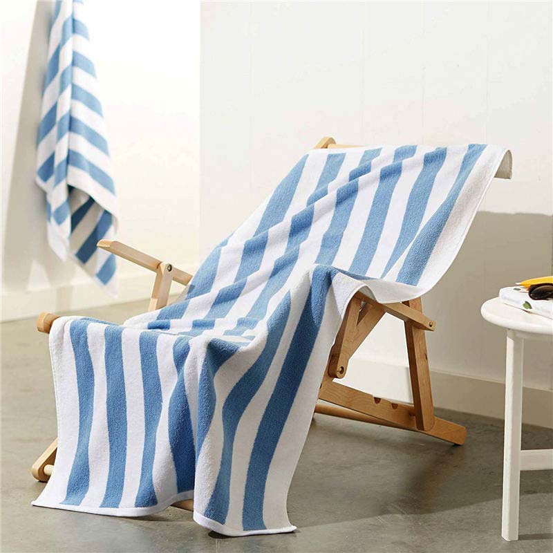 100% Egyptian Cotton Sky Blue Large Pool Towel