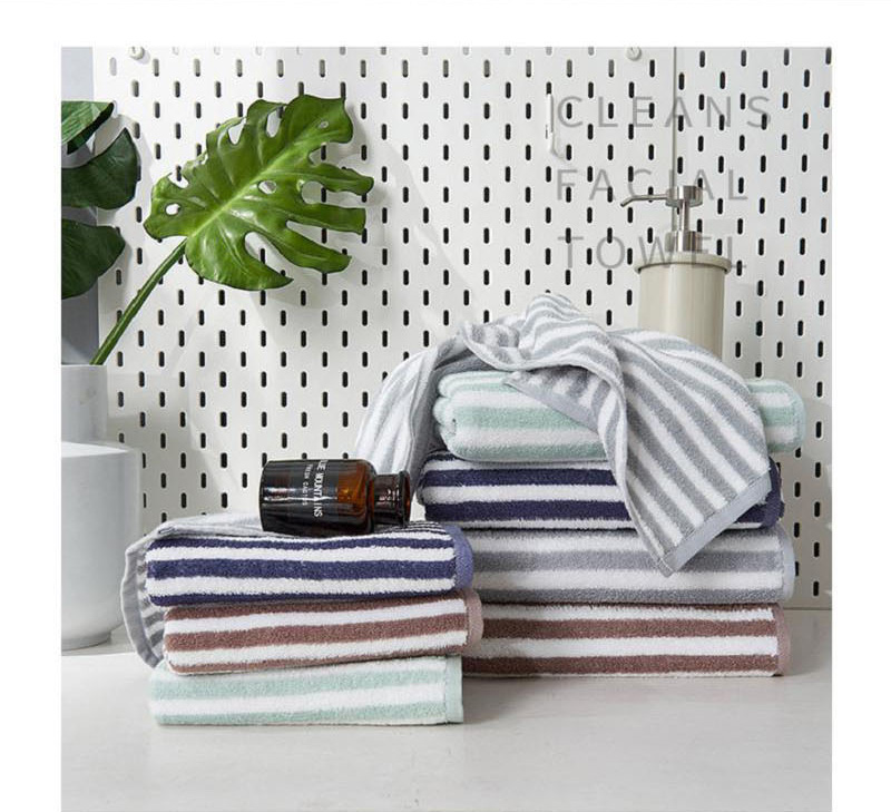 Striped Cotton Thick Beach Towel