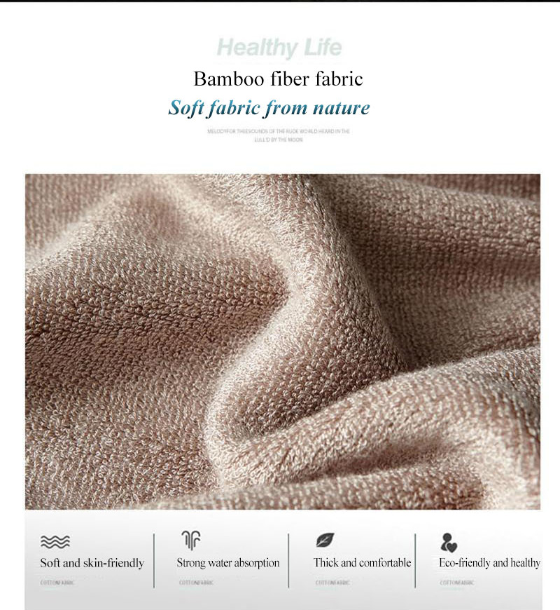 Skin-Friendly Bamboo Bath Towel Custom