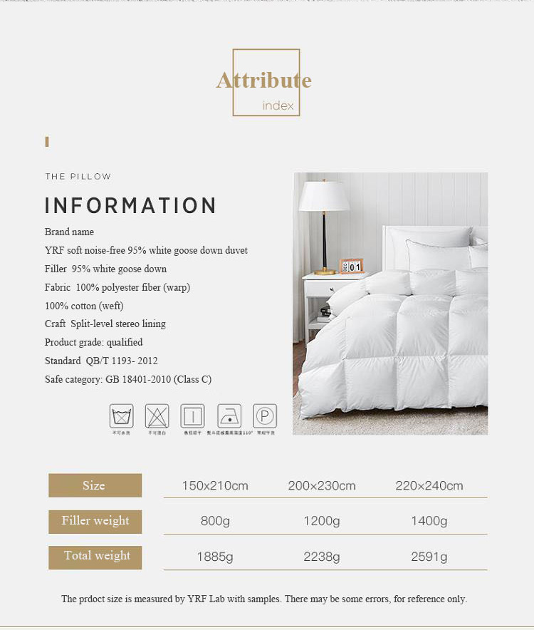 wholesale Hotel 95% Goose Down White