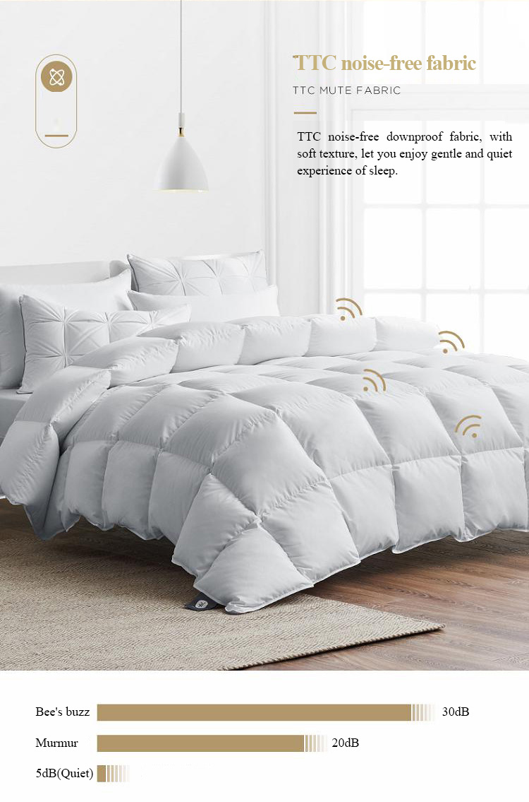 95% White Goose Down Lightweight Warm Hotel Duvet Insert