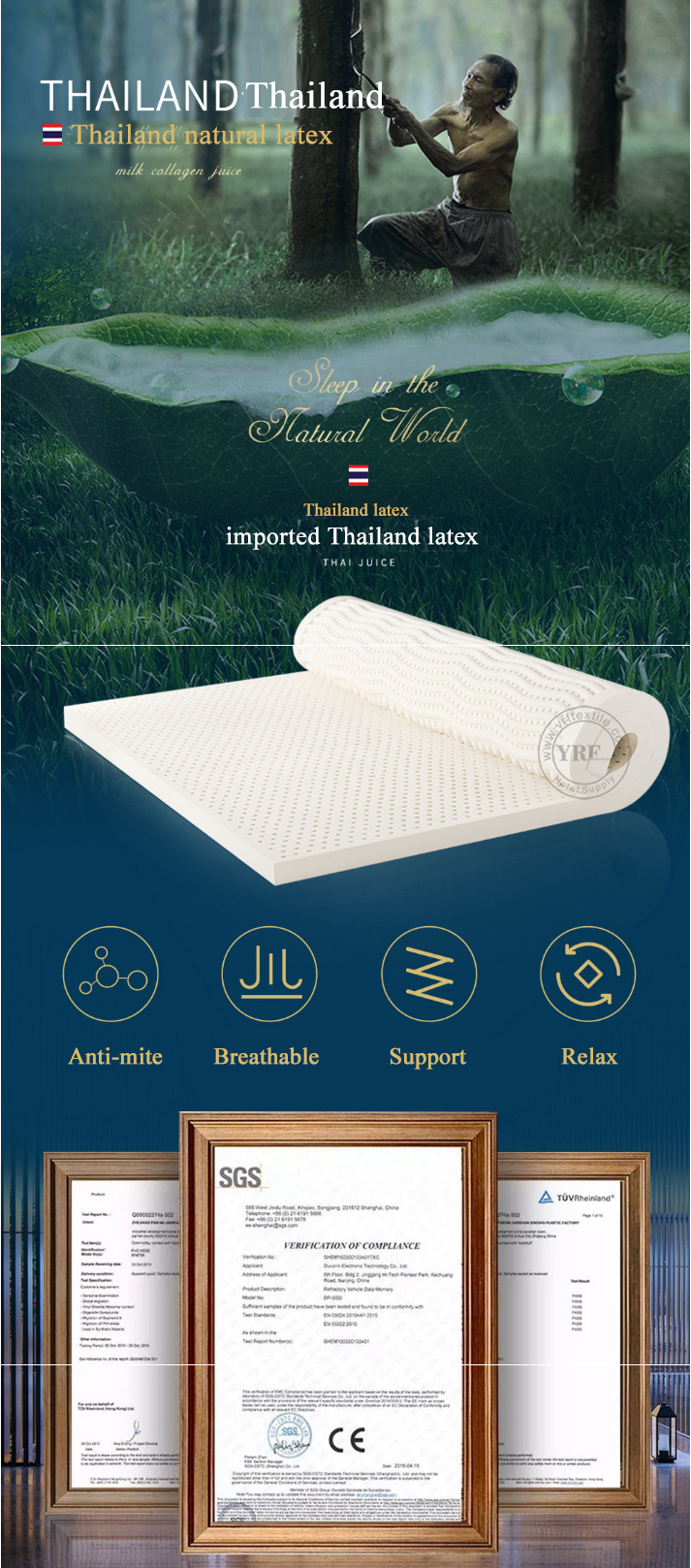 6 inch White Dorm Mattress