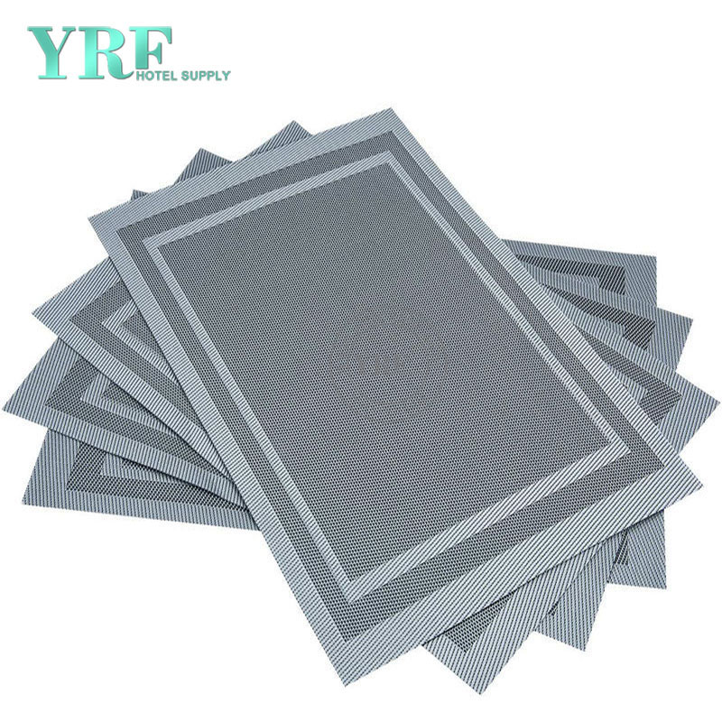 Wedding Silver Gray Table Mats Hardboard