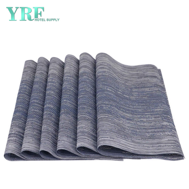 Rectangular Gray Placemats Vinyl