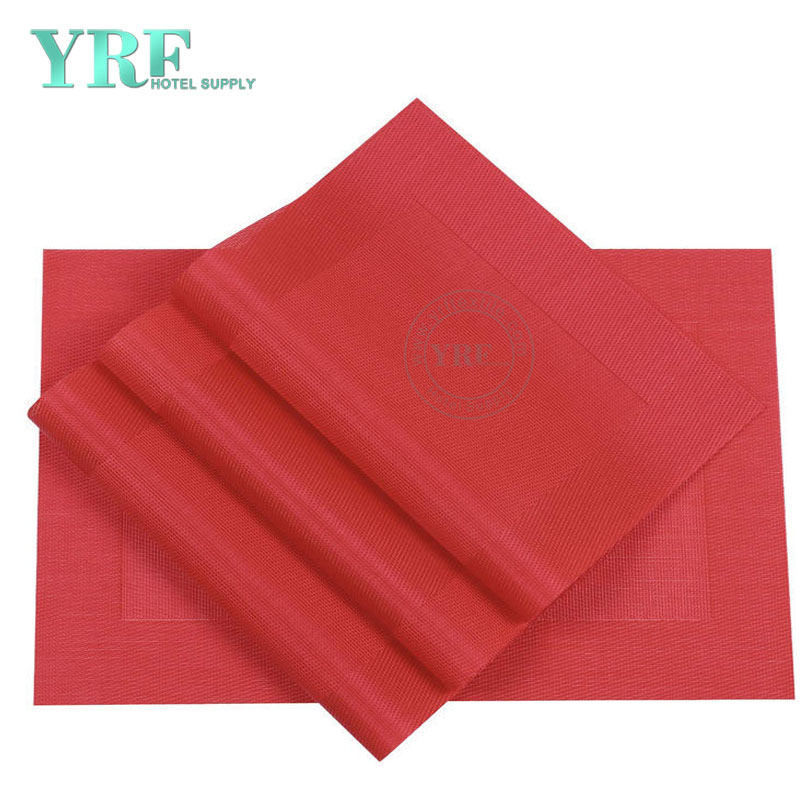 Banquet Red Border Placemats Rectangular