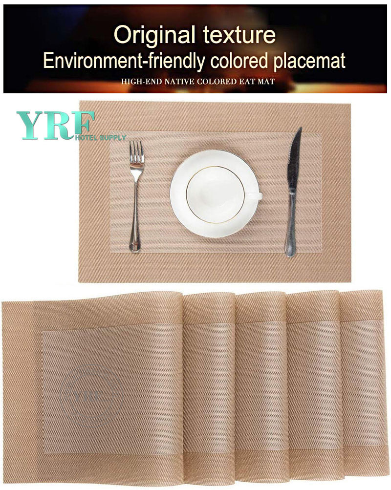 Washable Cream Placemats Resistant Anti-Skid