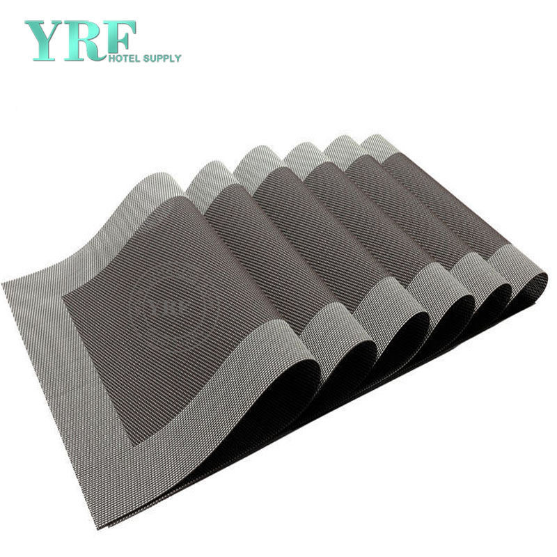 Rectangular Silver GreyTable Mats Hardboard