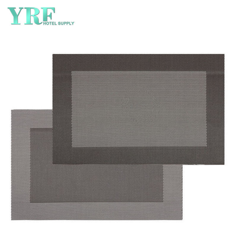 Hotel Silver GreyTable Mats Rectangular