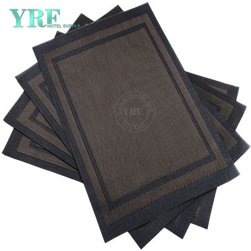 Hotel Black Gold Table Mats Hardboard