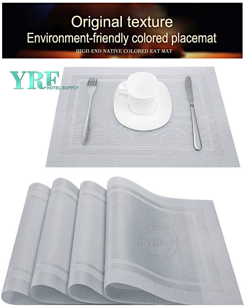 Not mildew Silver Placemats Non-stain