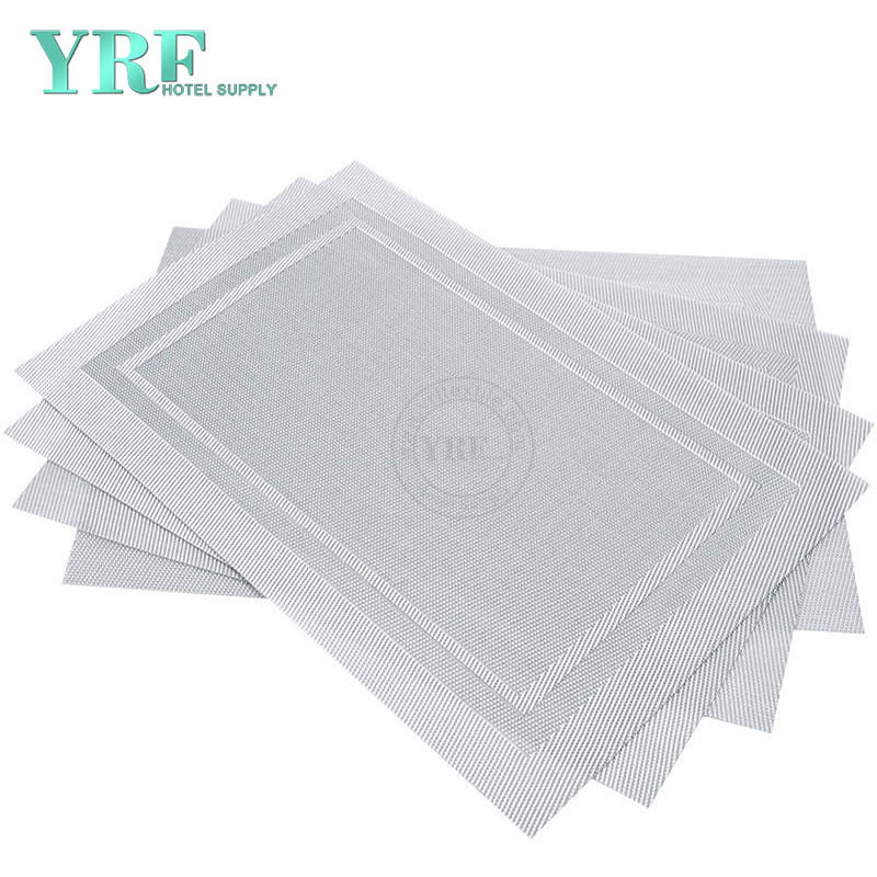 Outdoor Silver Placemats Woven