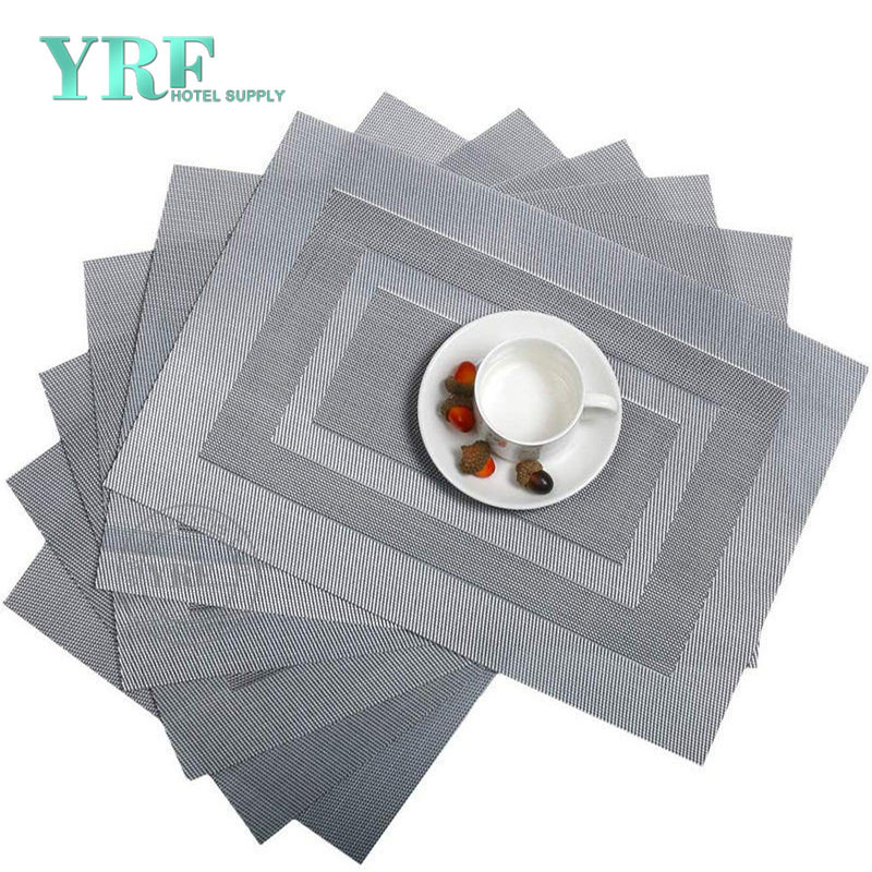 Outdoor Grey Table Mats Woven