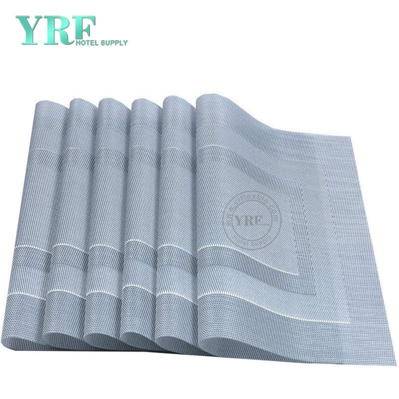 Square Silver Grey Table Mats Christmas